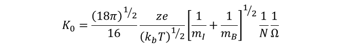 Equation 3: Mobility from Cross-Section