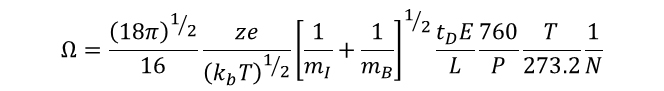 Equation 4: Collisional Cross-Section