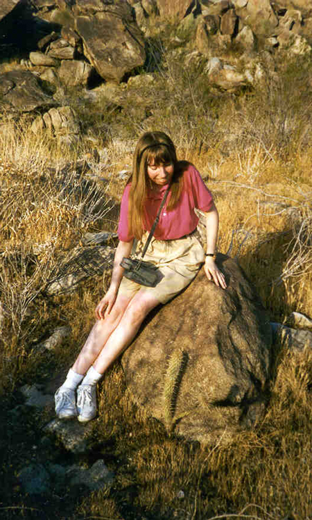 Anne meets a cactus. Anne meets a cactus