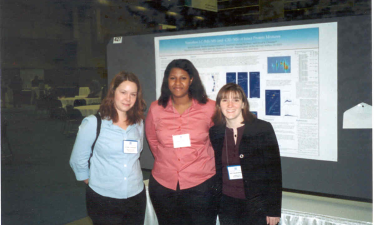 Amy, Reña, and Stormy together after a poster session. Amy, Reña, and Stormy together after a poster session.